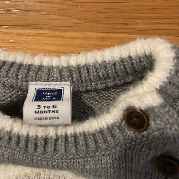 Janie and Jack sheep sweater 3-6 months - Picture 3 of 3